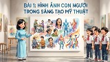 Video mở đầu Mĩ thuật 8 Bài 1: Hình tượng con người trong sáng tạo mĩ thuật (AI)