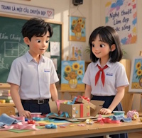 Video mở đầu Mĩ thuật 8 Bài 6: Thiết kế quà sinh nhật từ vật liệu sẵn có (AI)
