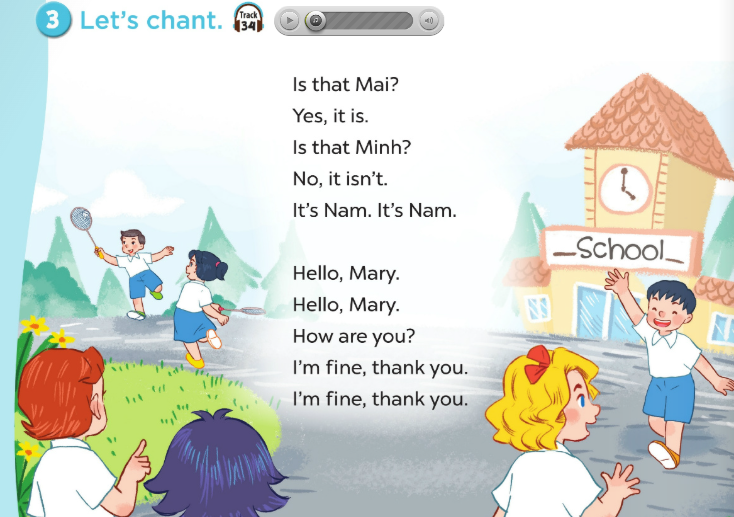 Tiếng Anh lớp 3 Unit 3 Lesson 3 Our friends