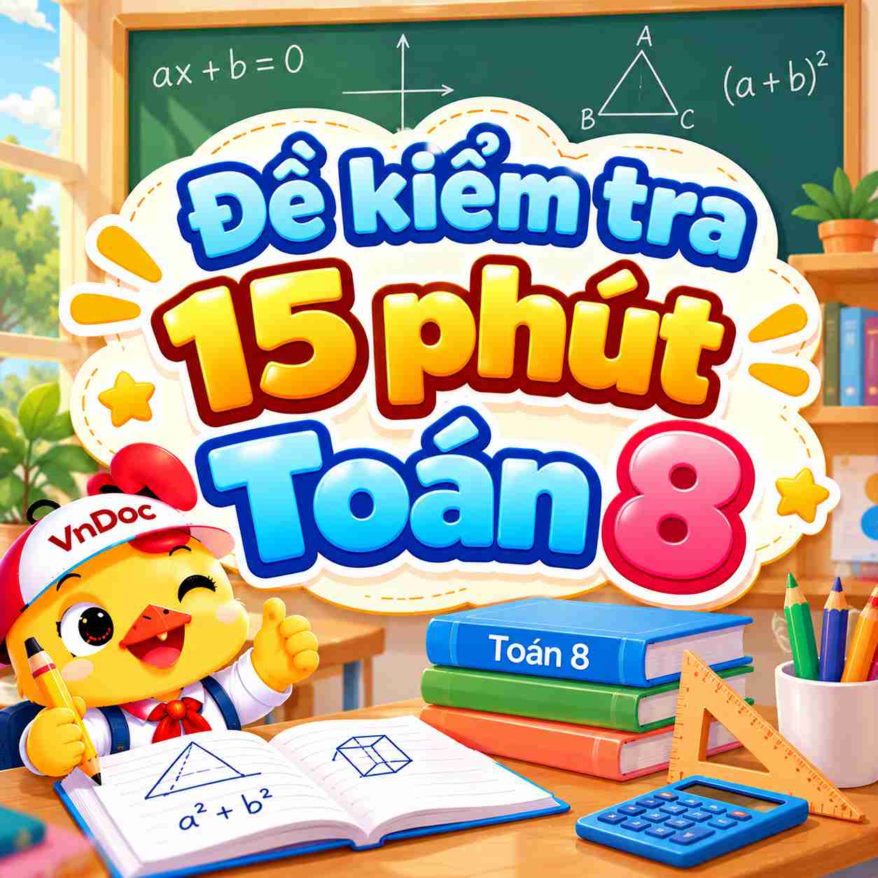 Đề kiểm tra 15 phút Toán 8 Chương 1 Đa thức