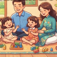 Game khởi động Đạo đức 1 Bài 5: Gia đình của em