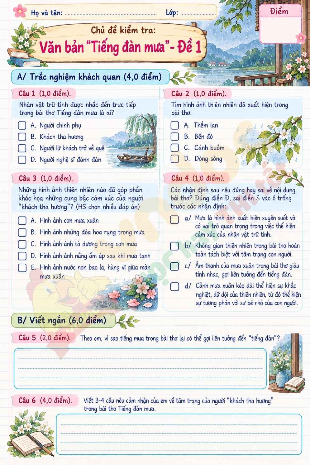 info de kiem tra 15 phut mon ngu van lop 9 bai 2 tieng dan mua de1*20907