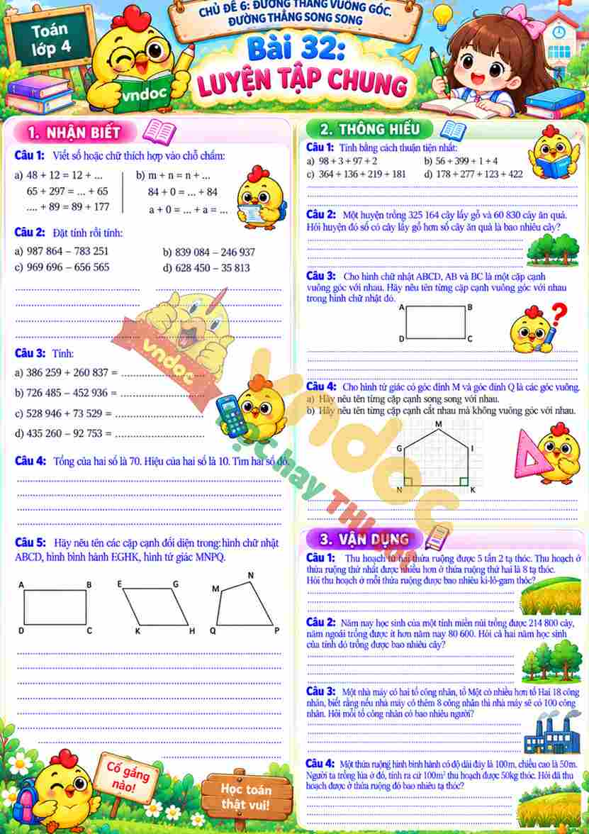mh Bai tap Toan lop 4 KNTT Bai 32*21520