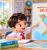 Video mở đầu Toán 5 Bài 15: Ki-lô-mét vuông. Héc-ta (AI)