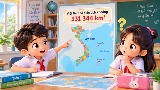 Video mở đầu Toán 5 Bài 15: Ki-lô-mét vuông. Héc-ta (AI)