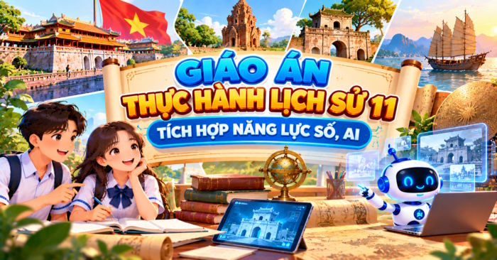 Giáo án tích hợp Năng lực số, AI Thực hành Lịch sử 11 (Cả năm)