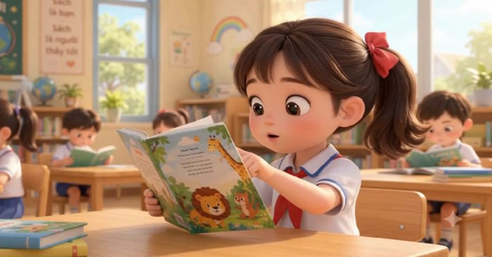 Video Bài đọc Tiếng Việt 2 Bài 15: Cuốn sách của em (AI)