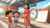 Video mở đầu Toán 2 Bài 31: Thực hành và trải nghiệm xem đồng hồ, xem lịch (AI)
