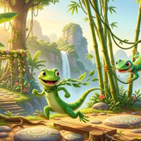 Game khởi động Tiếng Việt 4 Bài 5: Thằn lằn xanh và tắc kè