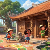 Game khởi động Mĩ thuật 4 Chủ đề 1: Vẻ đẹp trong điêu khắc đình làng Việt Nam