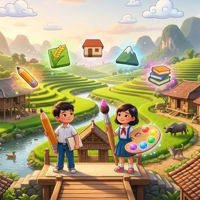 Game khởi động Mĩ thuật 4 Chủ đề 8: Quê hương thanh bình