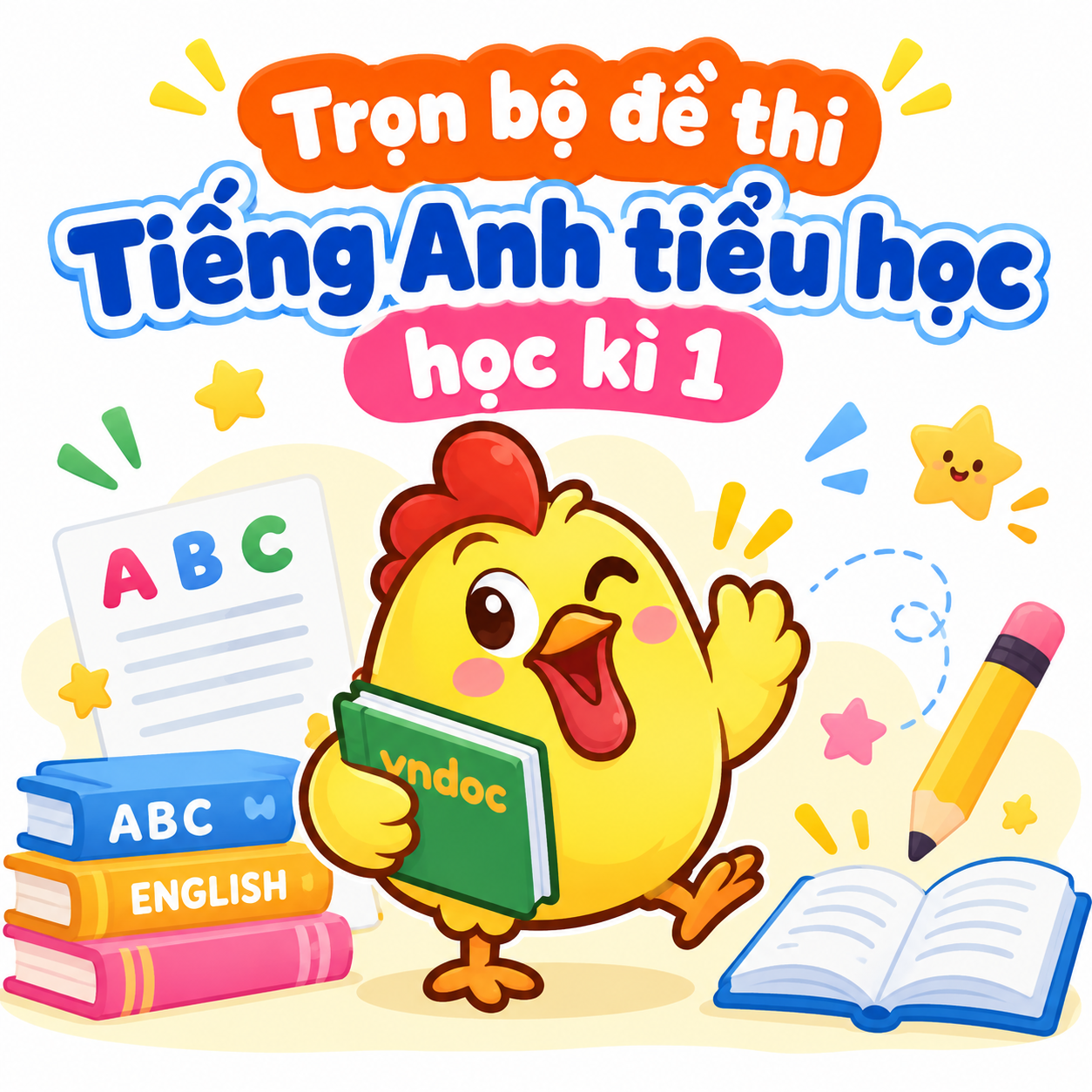 Trọn bộ đề thi Tiếng Anh tiểu học học kì 1