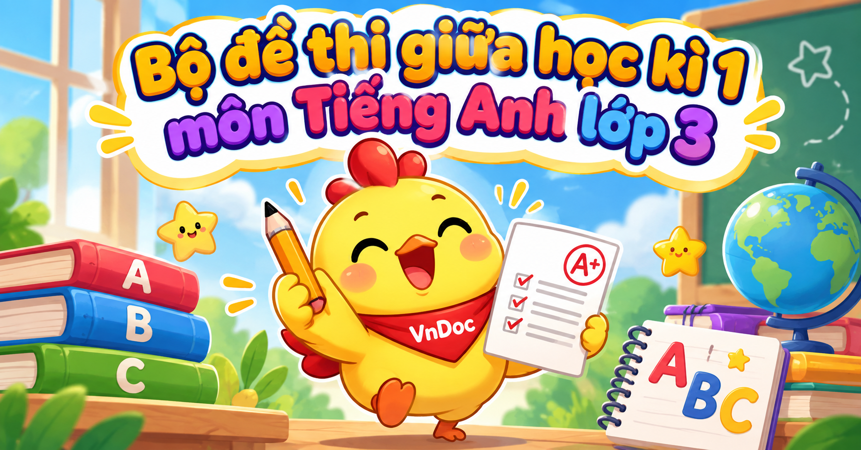 Bộ đề thi giữa học kì 1 môn Tiếng Anh lớp 3