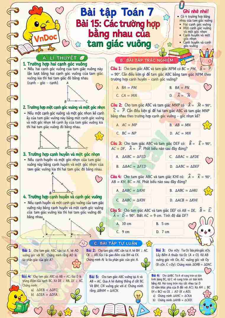 BT Toan 7 Bai 15 Cac truong hop bang nhau cua tam giac vuong logo_11zon*26155
