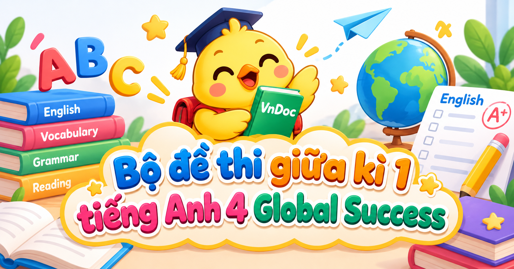 Bộ đề thi giữa kì 1 tiếng Anh 4 Global Success