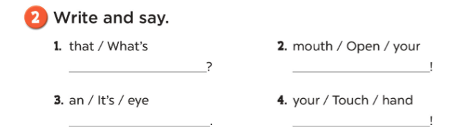 SBT Unit 4 lớp 3 minh họa 9