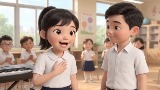 Video mở đầu Âm nhạc 5 Tiết 10: Ôn đọc nhạc: Bài số 2. Hát: Bay vào tương lai (AI)