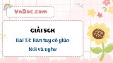 Nói và nghe: Một giờ học thú vị trang 60 lớp 3 Tập 1