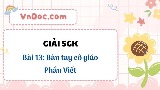 Giải Bài 13: Bàn tay cô giáo - Phần viết trang 61 lớp 3 Tập 1