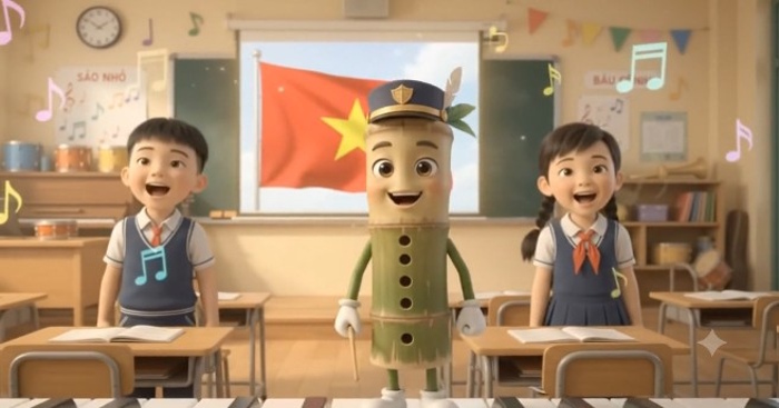 Video mở đầu Âm nhạc 3 Tiết 5: Học bài hát Quốc ca Việt Nam (AI)