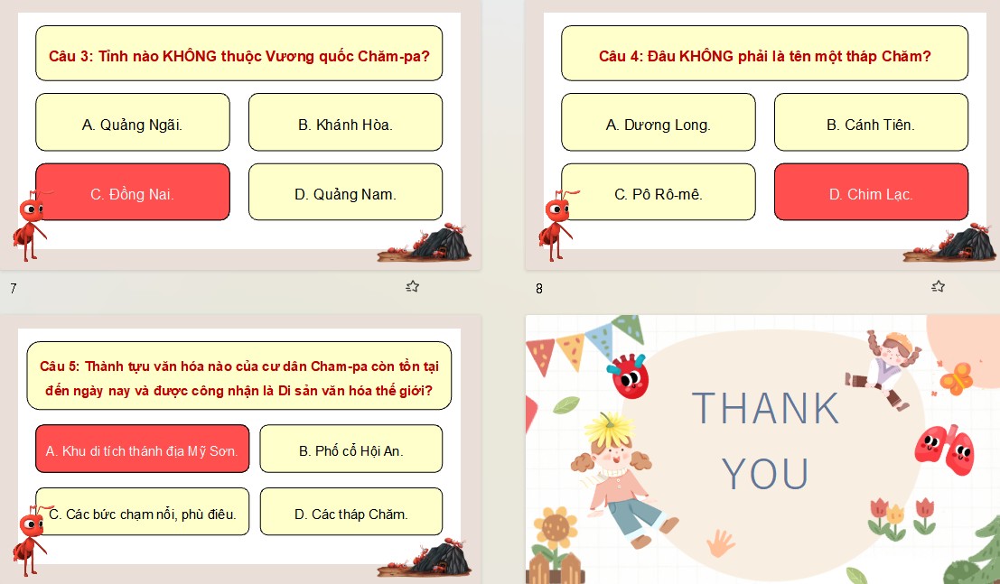 Game khởi động Lịch sử Địa lí 5 Bài 7