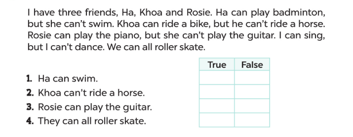 Tiếng Anh 4 Unit 5 Lesson 3