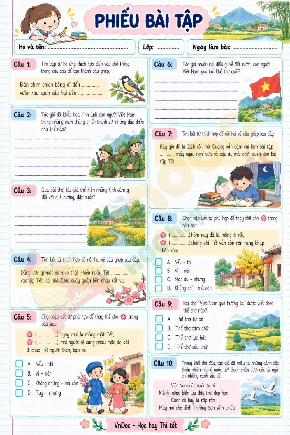 phieu bai tap hang ngay tieng viet lop 5 tuan 31 thu 4 h1*34555