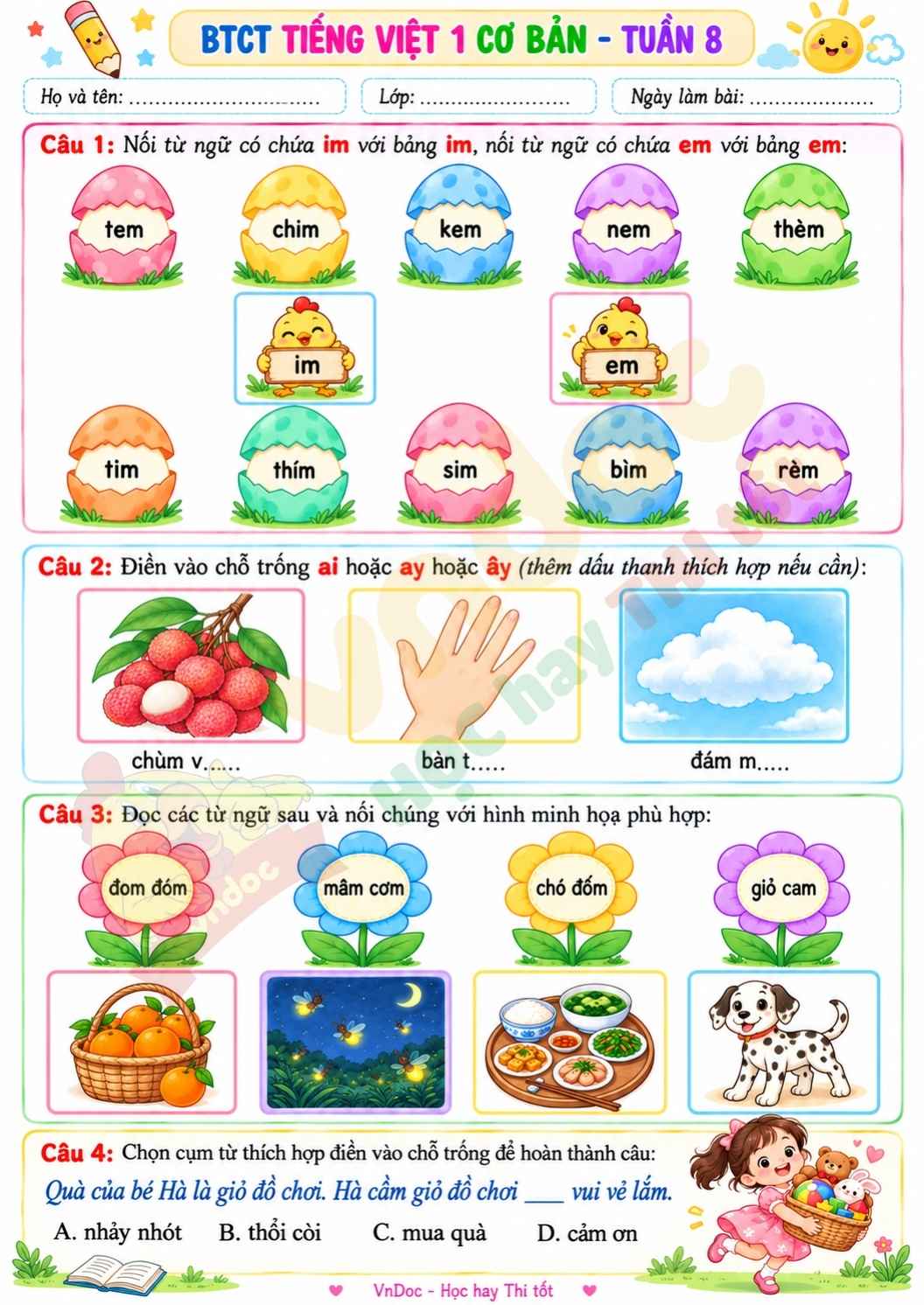 bai tap cuoi tuan tieng viet lop 1 tuan 8 co ban h1*35754