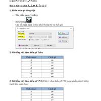 Đề ôn luyện môn Tin Học lớp 3